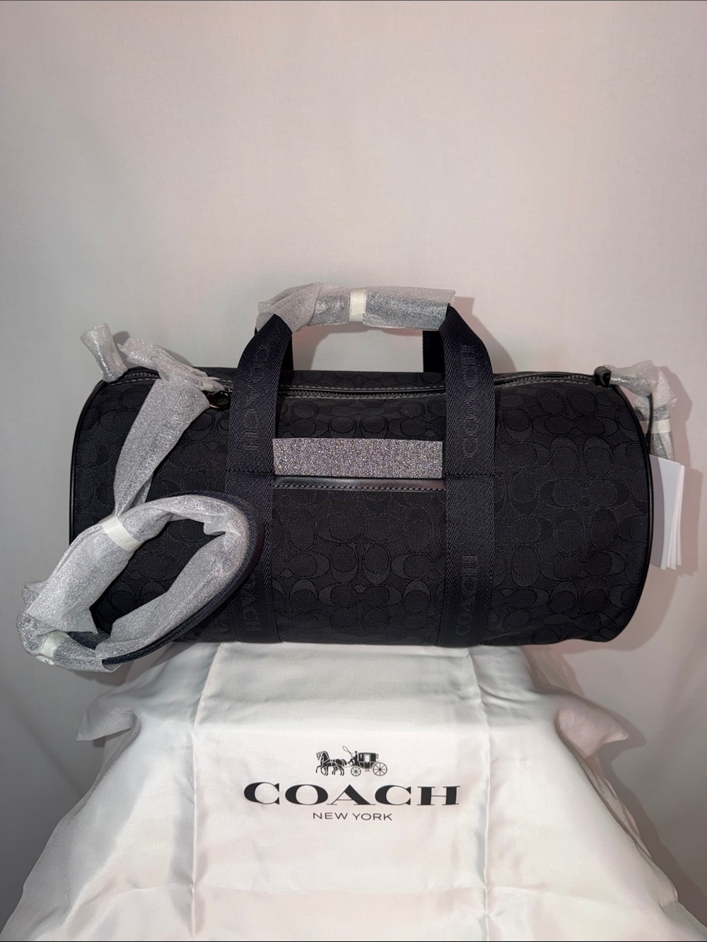 NWT Coach Theo Duffle Bag in Signature Jacquard (Style Code: CBF22)